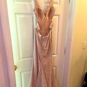 A brand new A/O Glitter Rose Size 0 fitted gown.